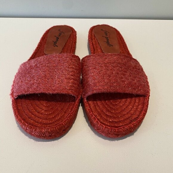 NEW Free People Beach Front Espadrille Slides 7 - Picture 4 of 11